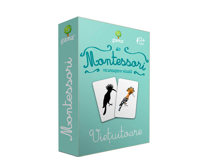 Carti de joc Montessori. Vietuitoare. Recunoastere vizuala
