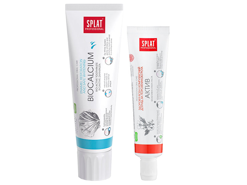 Splat Set Profesional Pasta d.Biocalcium 100ml+pasta Active 40ml