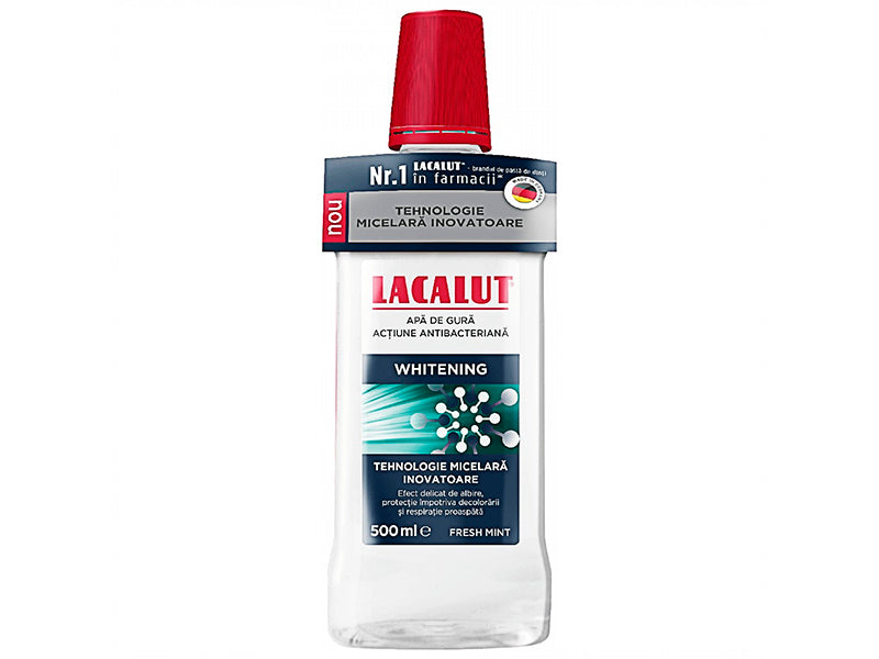 Lacalut Apa de gura micelara Whitening 500ml