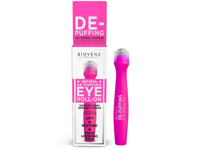 Biovene Ser cu Retinol in jurul ochilor anti-pungi roll-on Cherry 15ml