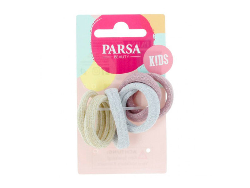 Parsa Kids Elastic de par pentru copii colorate 3,5cm 6buc
