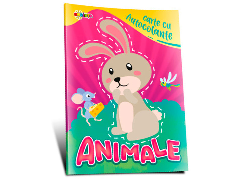 Carte cu autocolante animale