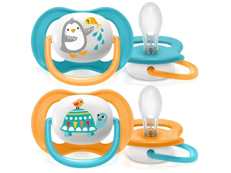 Philips Avent Ultra Air Suzete din silicon 0-6m 2 buc  SCF080/11