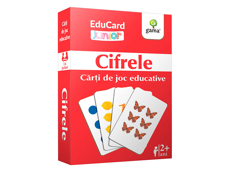 Carti de joc educative. Cifrele. EduCard Junior