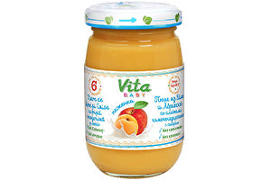 Vita Baby Pireu Nejenca Mere Caise 180g