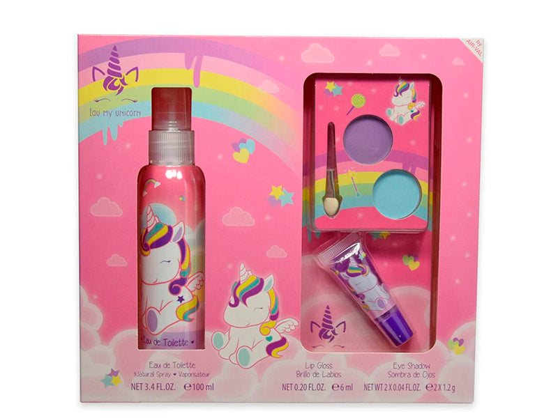 Air-Val Eau my Unicorn Set Apa de toaleta 100ml + Luciu de buze + Fard de ochi  P009709