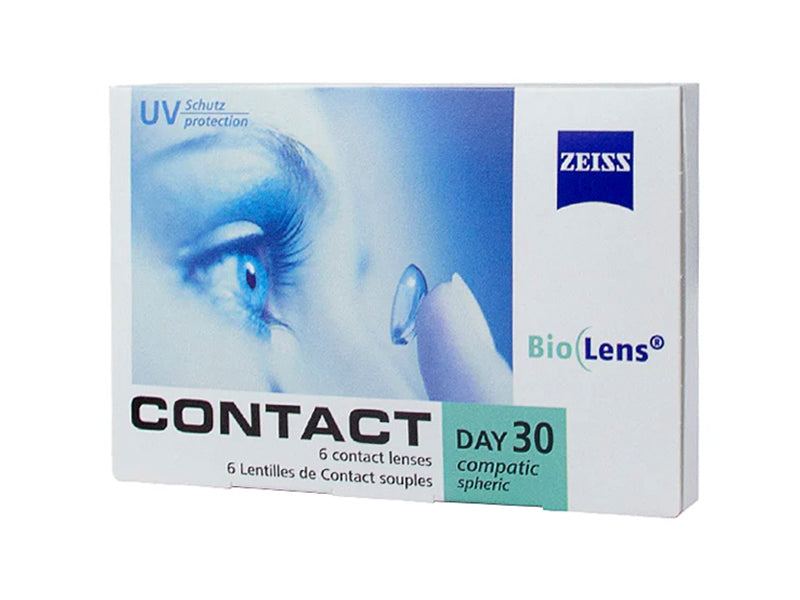 Lentile de contact ZEISS Contact Day 30 Compatic sferice 1 luna N6 (dioptria -8.00)