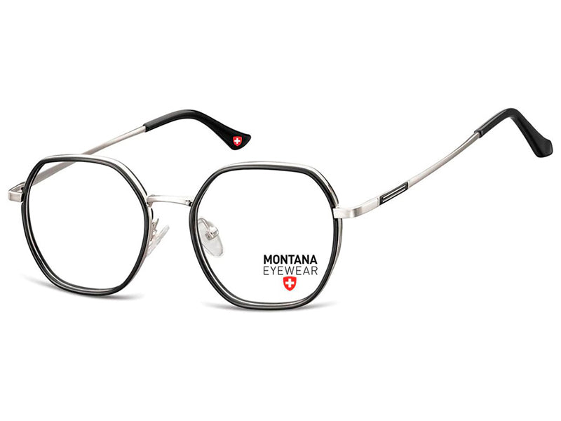 Rama optica Montana MTR-583F, Shiny silver/black, din Metal