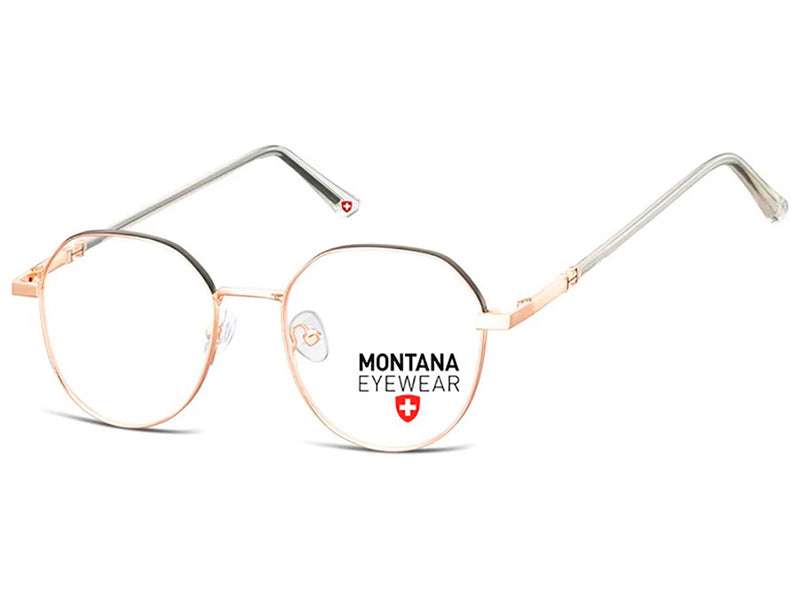 Rama optica Montana MM586B-50, 2024,  Pink Gold/Matt Black, din Metal