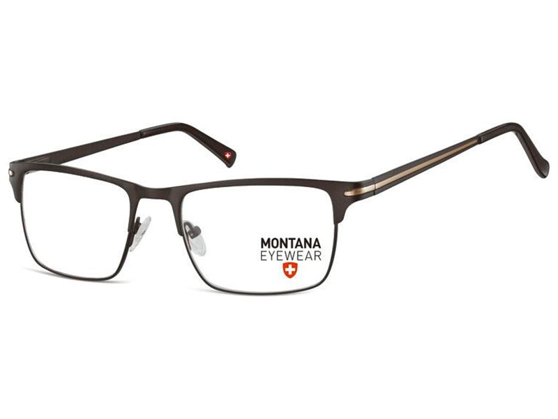 Rama optica Montana MM604G-54, 2024, black-gold, din Metal, p/u barbati