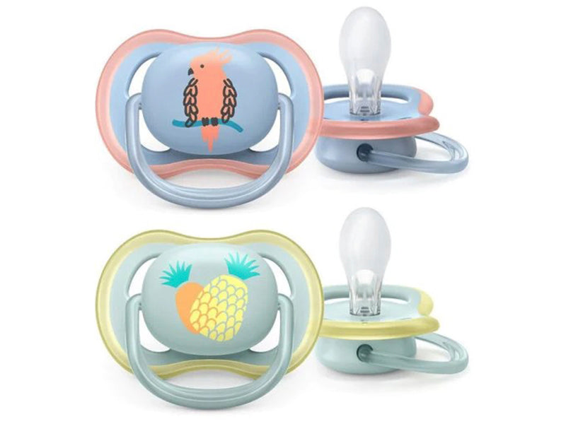 Philips Avent Ultra Air Suzete din silicon Boy 0-6m  2 buc  SCF085/12