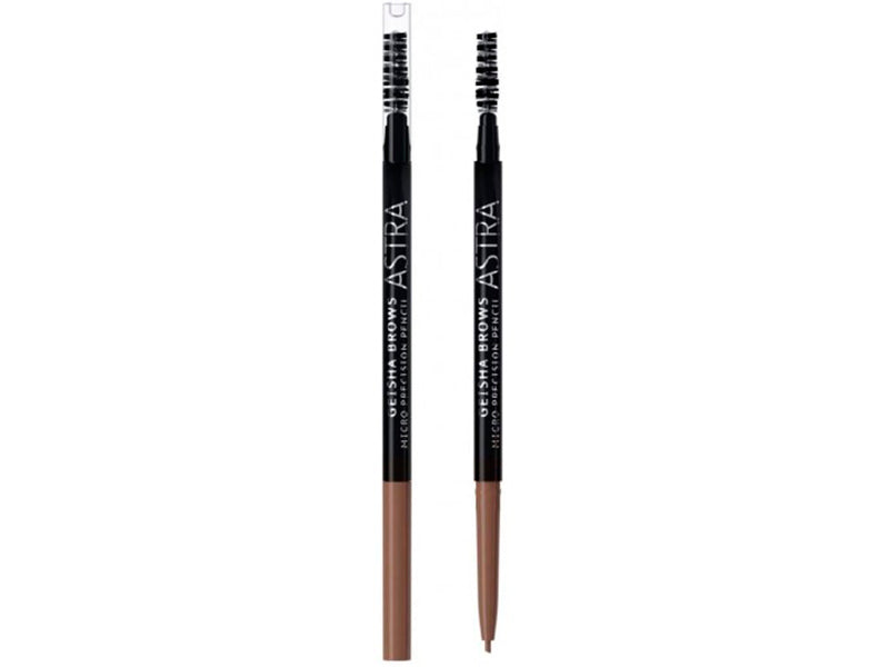 Astra Creion p/u sprancene cu pensula Geisha Brows 03-Brown 0,9g