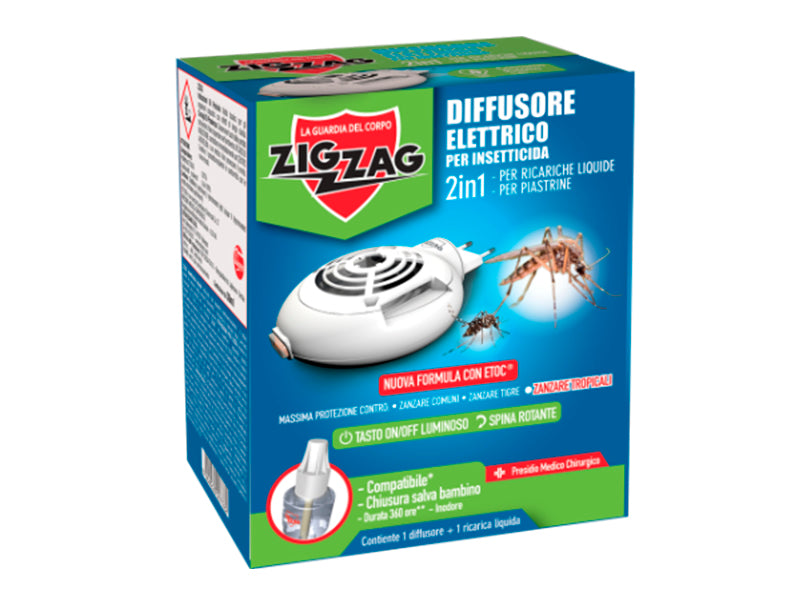 Zig Zag aparat electric + rezerva-lichid contra tantari 30 ml