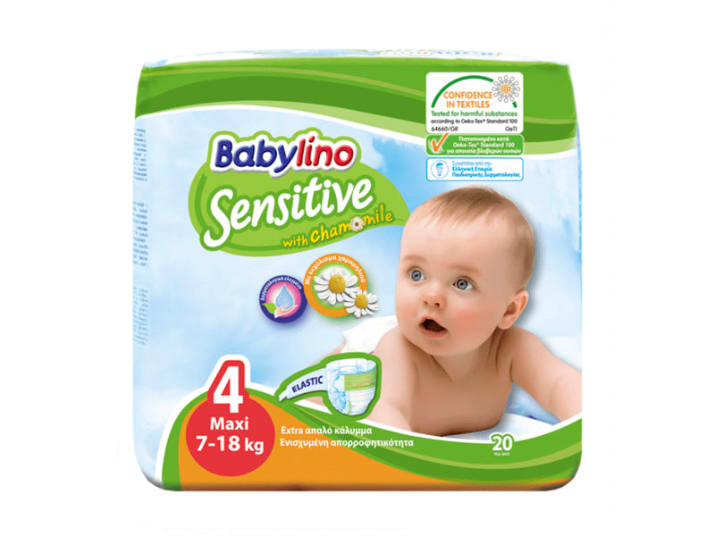 Подгузники Babylino Sensitive 4 (8-13кг) N20
