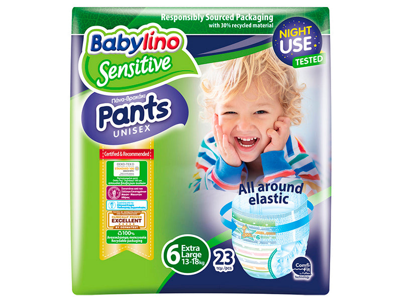 Babylino Sensitive Pants Unisex scutece-chiloti 6 (13-18kg) N23