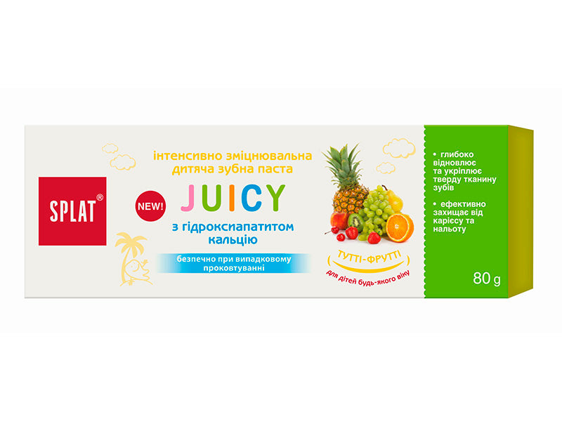 Splat Juicy pasta d. copii Tutti-frutti 80ml