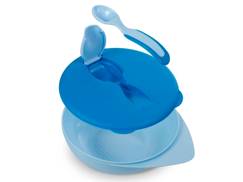 Baboo lunch box + lingura albastra