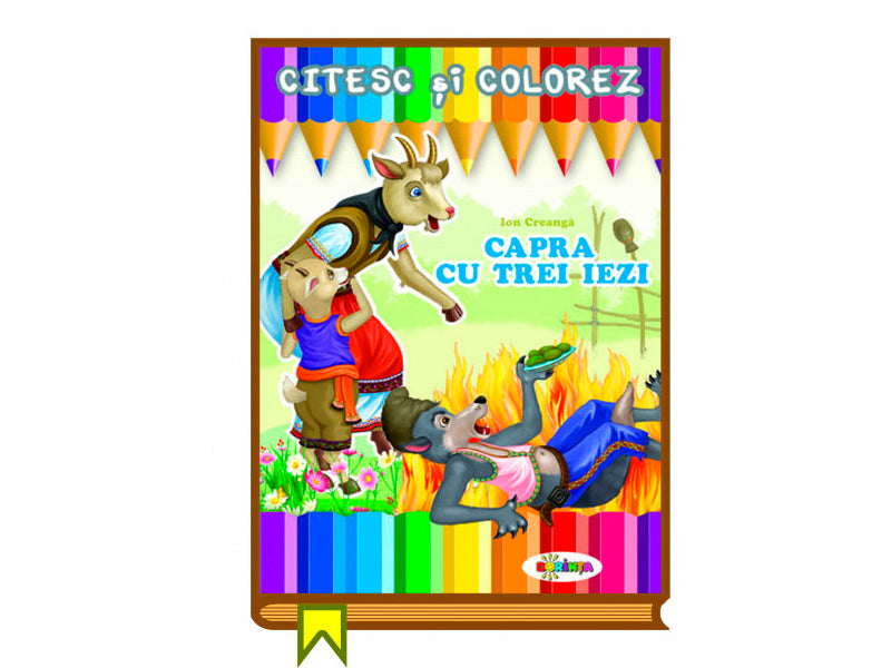 Carte Citesc si colorez Capra cu trei iezi