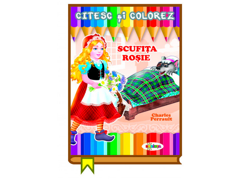 Carte Citesc si colorez Scufita Rosie