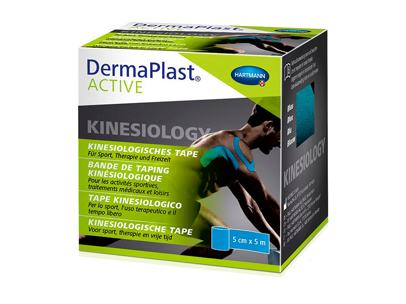 Hartmann Dermaplast Active Kinesiology Tape Bandaj de fixare Blue 5cm x 5m 5224400
