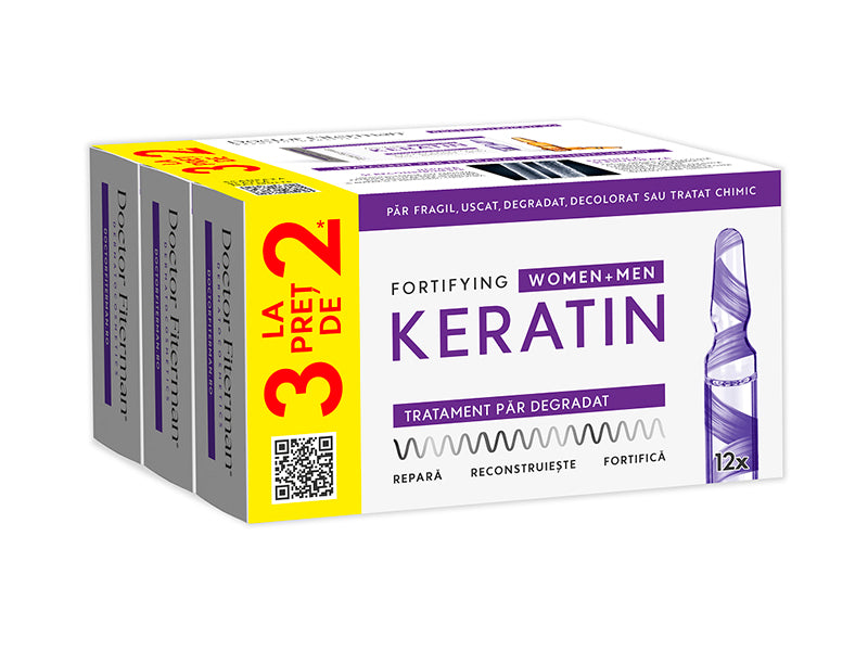 Doctor Fiterman Fortifying Keratin 2+1 cadou N12 fiole x10ml