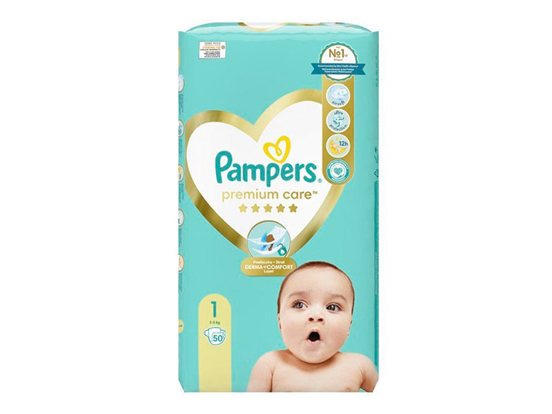 Pampers 1 Premium Care Newborn 2-5кг N50