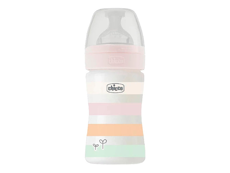 Chicco Biberon din plastic tetina din silicon