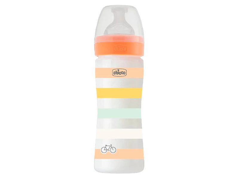 Chicco Biberon din plastic tetina din silicon