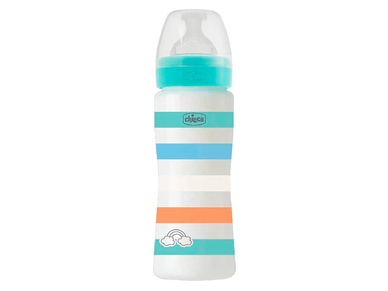 Chicco Biberon din plastic tetina din silicon