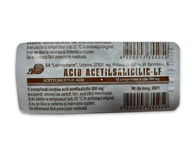 Acid acetilsalicilic-LF 500mg comp.