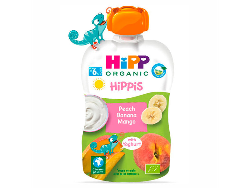 Hipp organic Pireu Hippis banana mango piersic