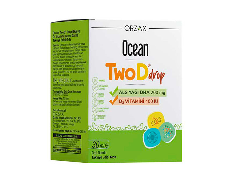 Ocean TwoD Drop 30ml (DHA200mg+Vit D3 400UI)