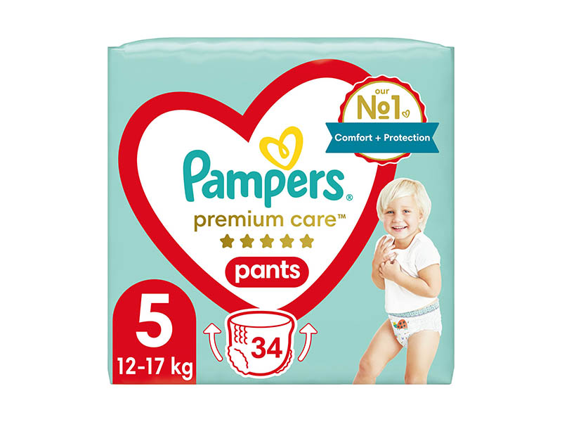 Pampers premium scutece-chilotei 5