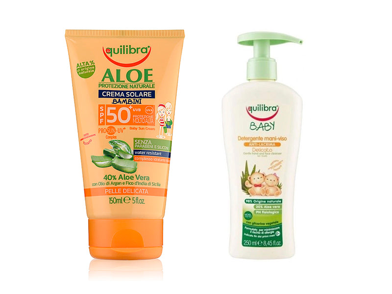 Equilibra Aloe Crema protectie solara+sapun copii