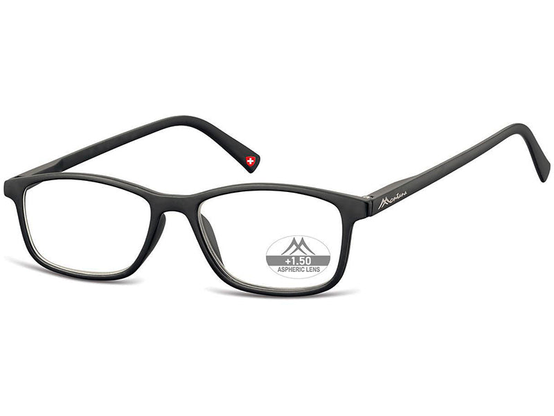 Ochelari de citit Montana MR51 +3.00, matt black, din Acetat, p/u barbati + husa