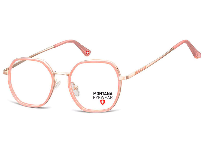 Rama optica Montana M-MTR583D, shiny pink gold/pink, din Metal, p/u femei