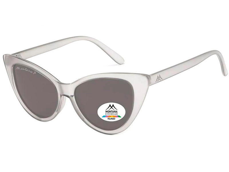 Ochelari de soare Montana MP71B, matt clear gray, din Acetat, p/u femei + husa moale