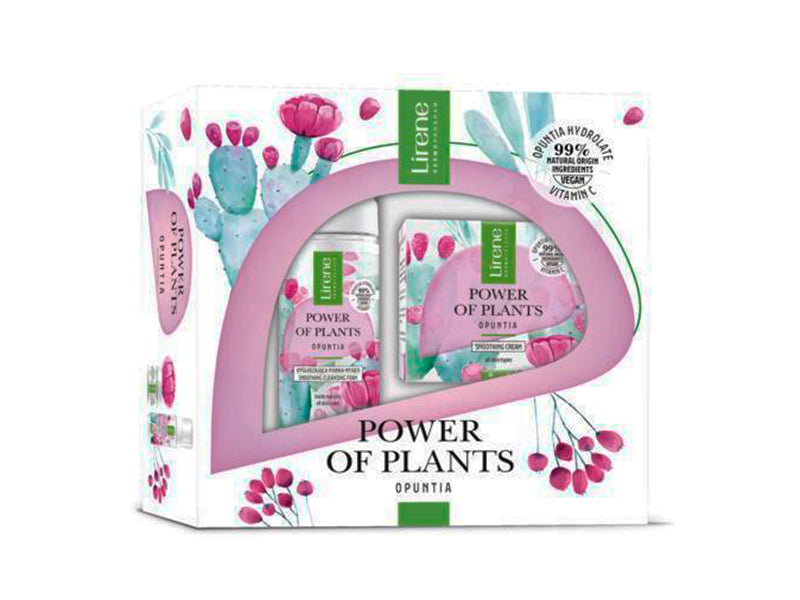 Lirene SET Power of Plants Opuntia Crema 50ml + Spuma de curatare