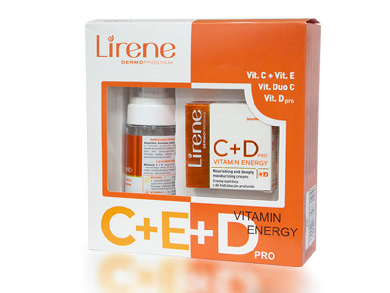 Lirene SET C+E+D Crema hidratanta 50ml + Spuma de curatare 150ml 