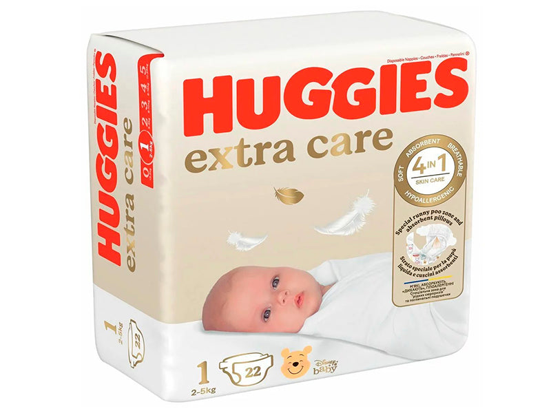 Huggies 1 Extra Care Small (2-5 kg)