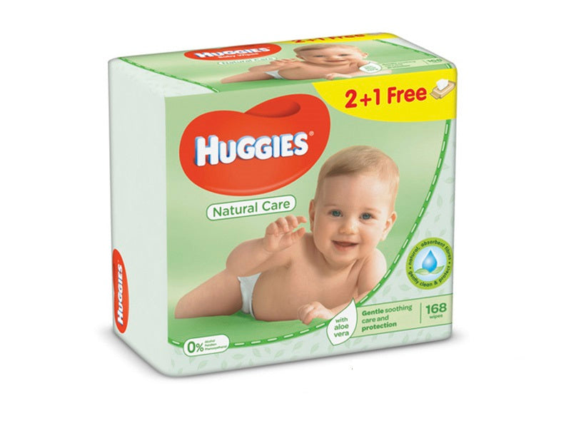 Huggies Servetele umede Natural Care Triple