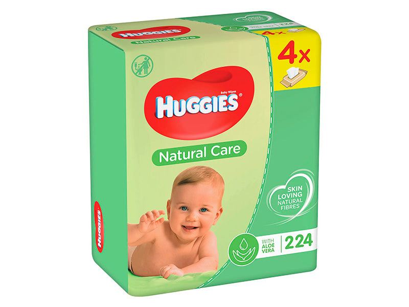 Huggies Servetele umede Natural Care Quad (56x4)