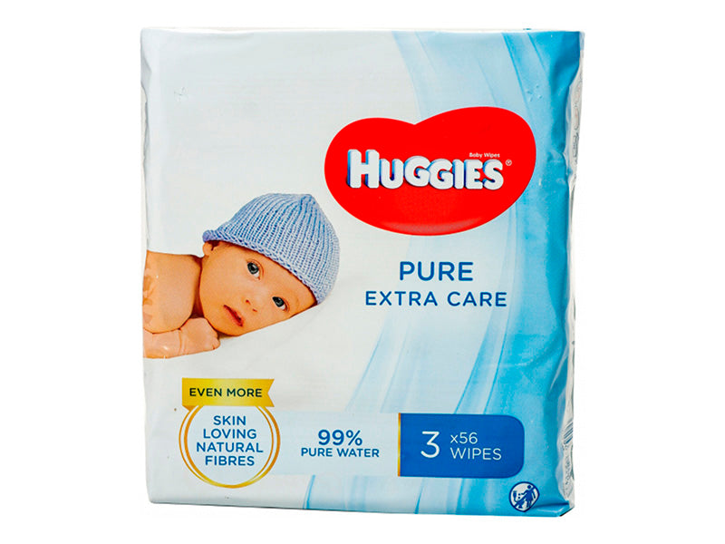 Huggies Servetele umede Pure Extra Care Triple (56x3)