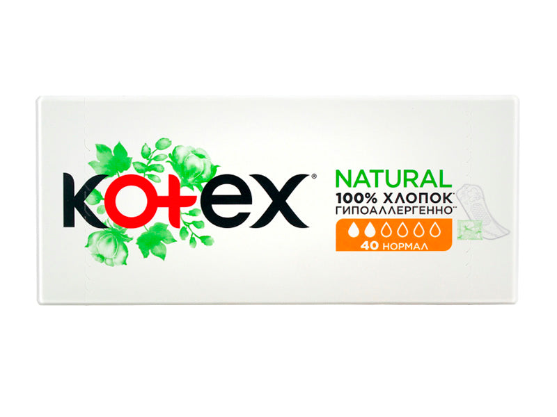 Kotex Natural Normal Liners 40