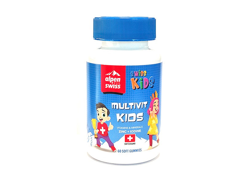 Alpen Well jeleuri vitaminizate Multivit cu zahar, gust de capsuna pentru copii 3 ani + (borcan)