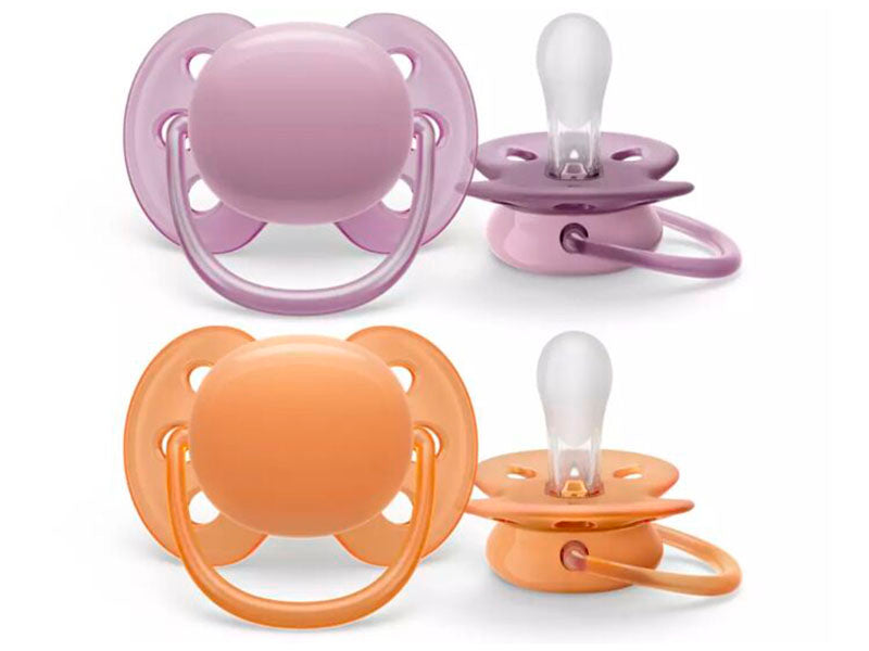 Philips Avent Ultra Soft Suzete din silicon 2buc Fete