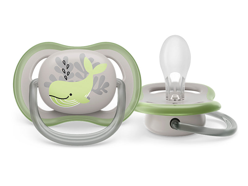 Philips Avent Ultra Soft Suzete din silicon Boy 0-6m 2 buc SCF091/05 New