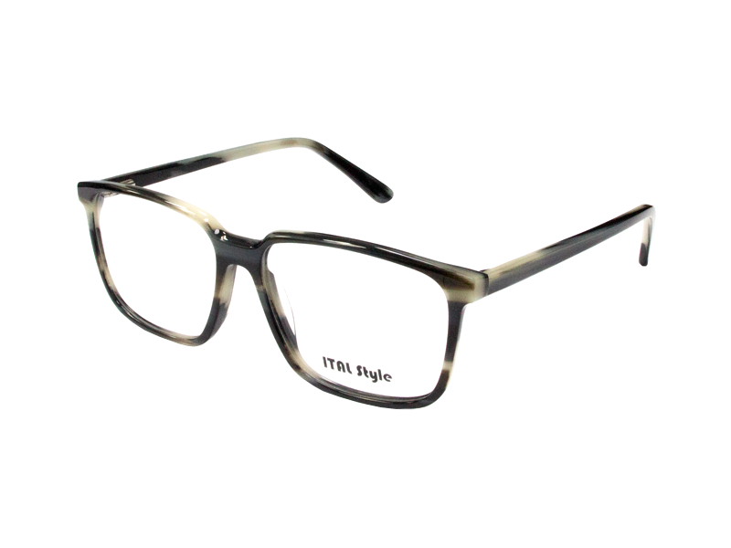 Rama optica Ital Style 2864B C1/negru-mixt/54-14-140, p/u femei