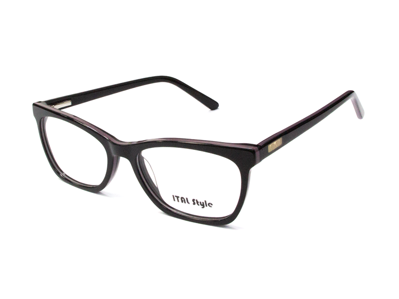 Rama optica Ital Style 2879C C2/negru-violet/52-17-140, p/u femei