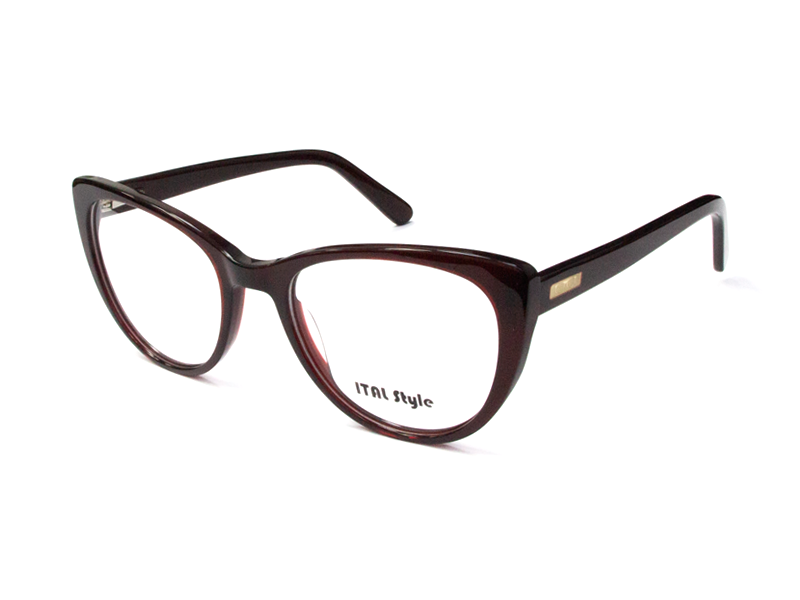 Rama optica Ital Style 2888B C3/bordo/53-16-140, p/u femei